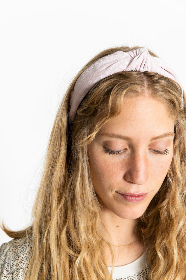 Knotted Headband Pink Pattern