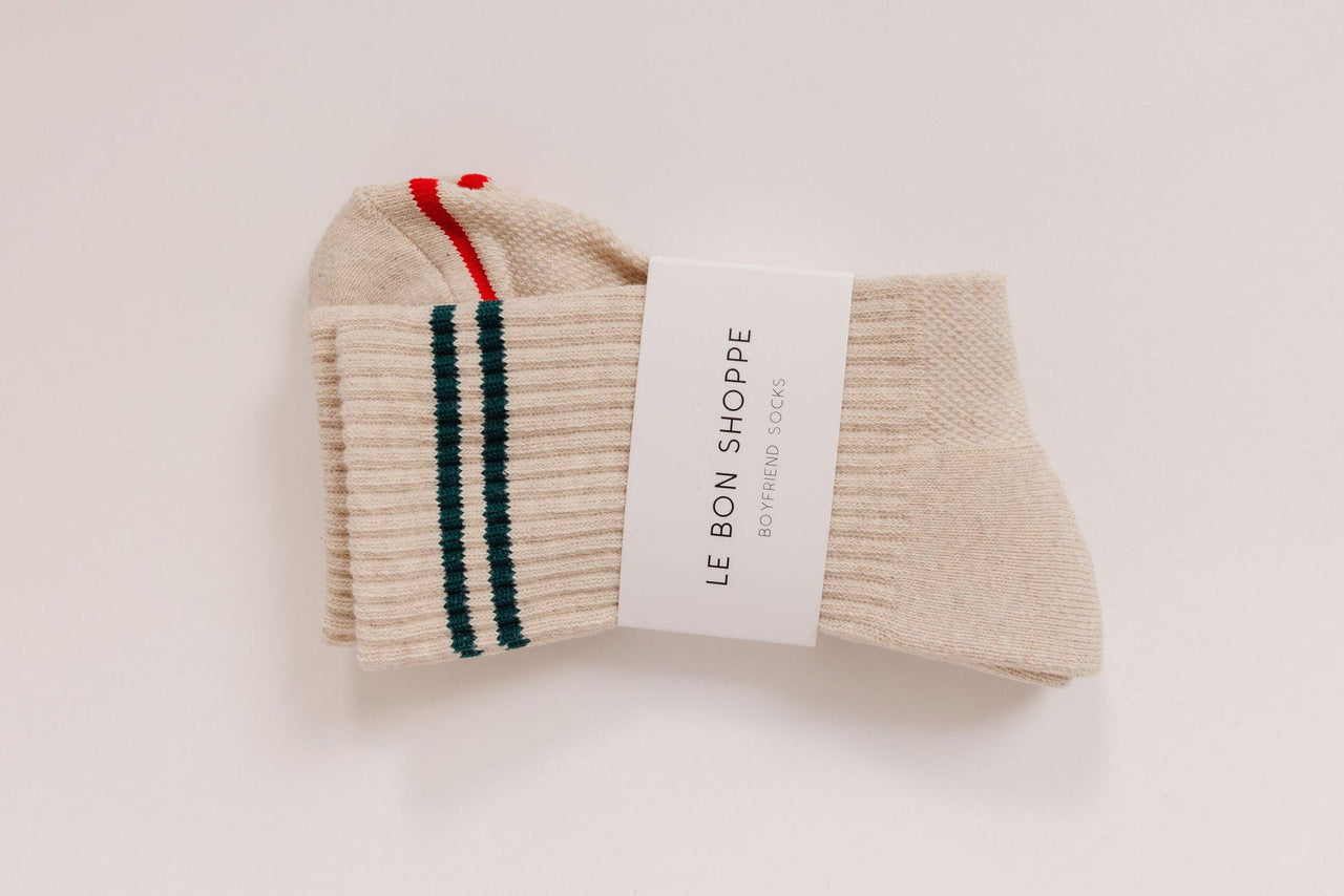 Le Bon Shoppe Boyfriend Socks in Oatmeal