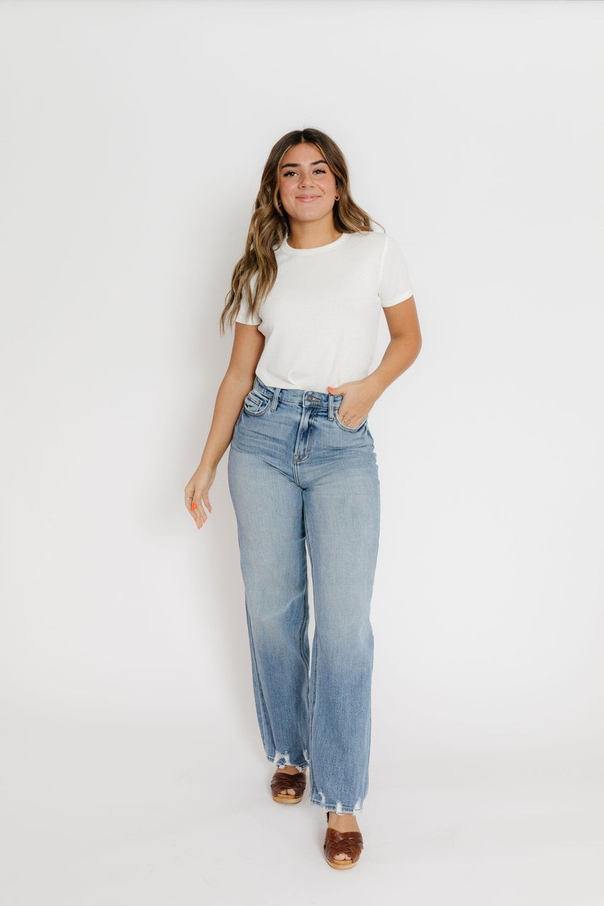 Logan Dad Denim Distressed