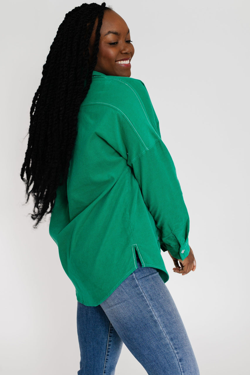 Mardi Shirt in Emerald