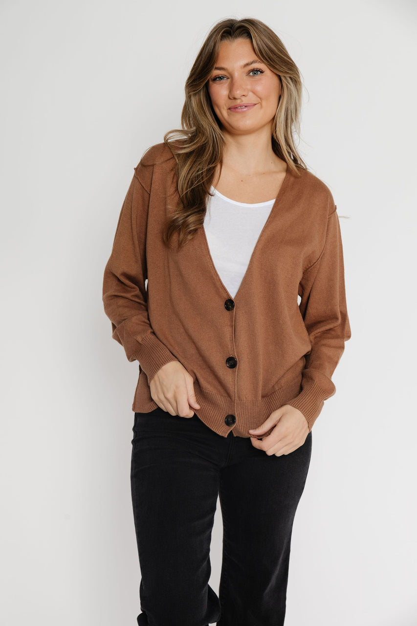 Maurice Cardigan in Camel