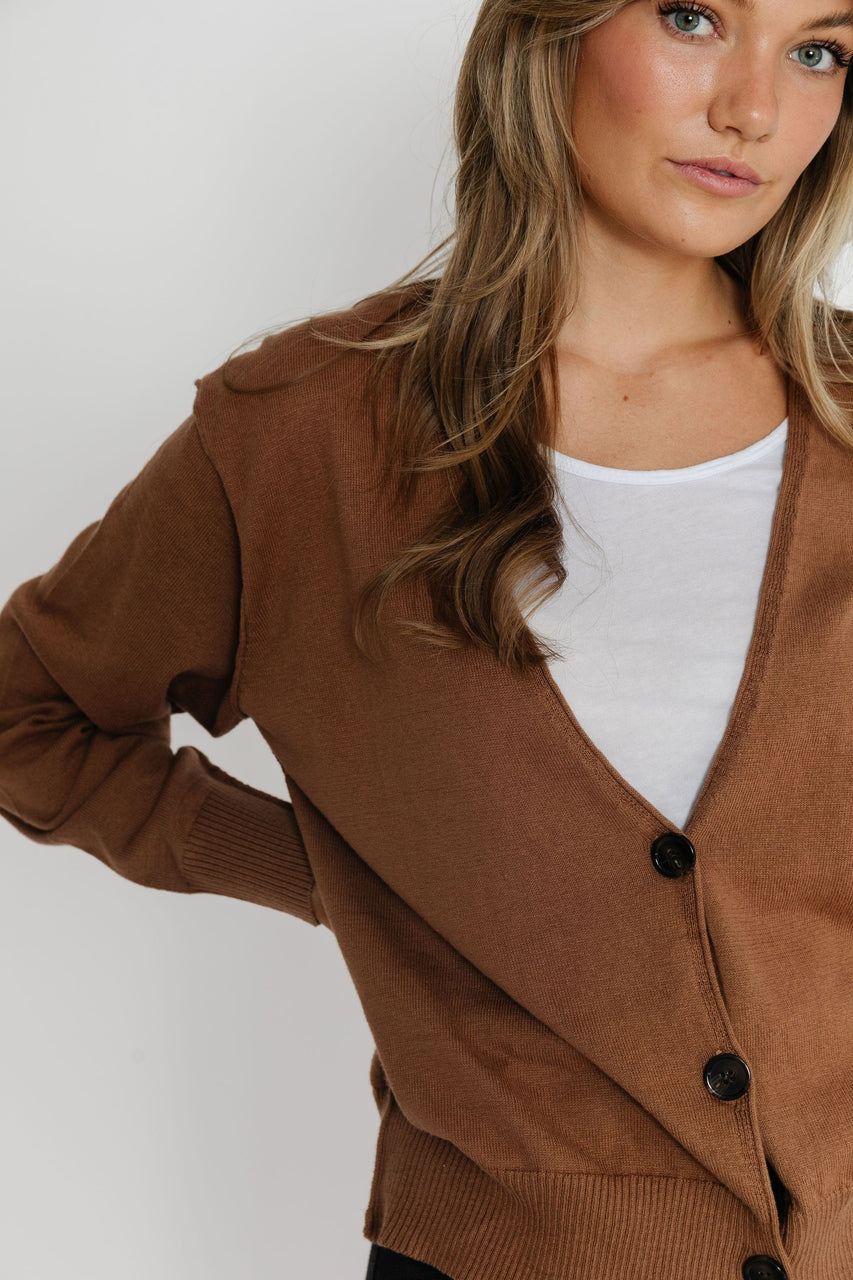 Maurice Cardigan in Camel