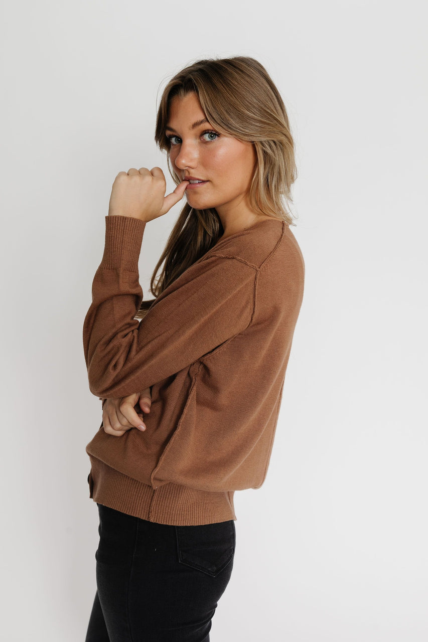 Maurice Cardigan in Camel