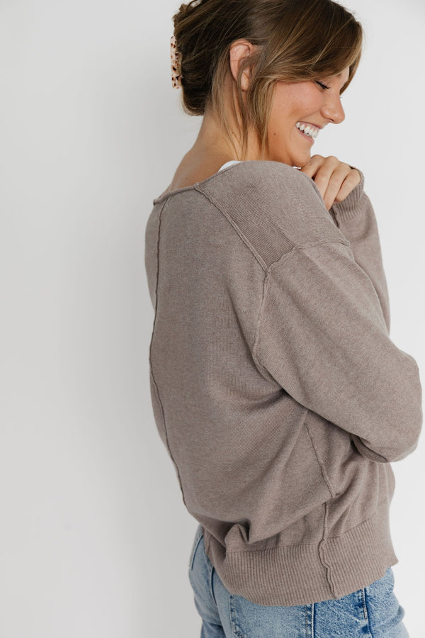 Maurice Cardigan in Mocha
