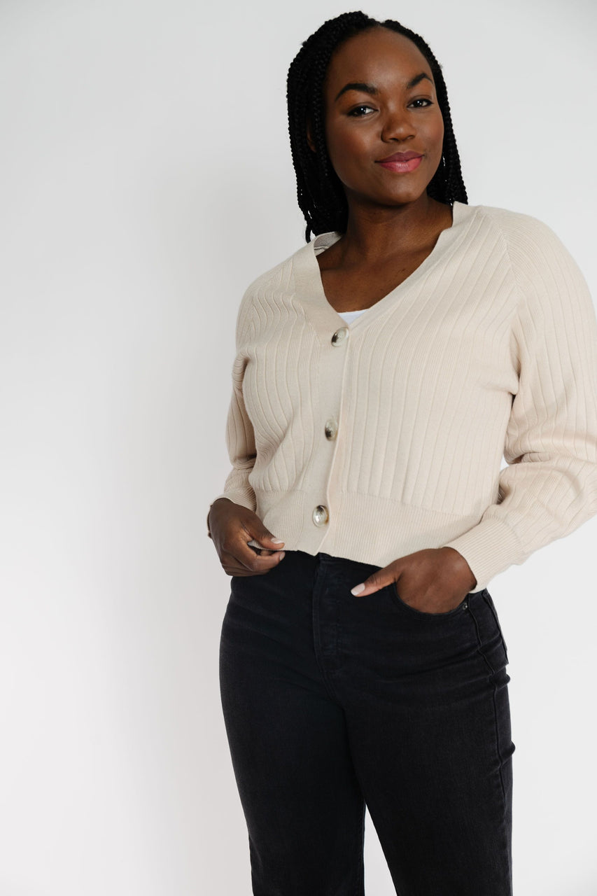 Megan Cardigan in Beige