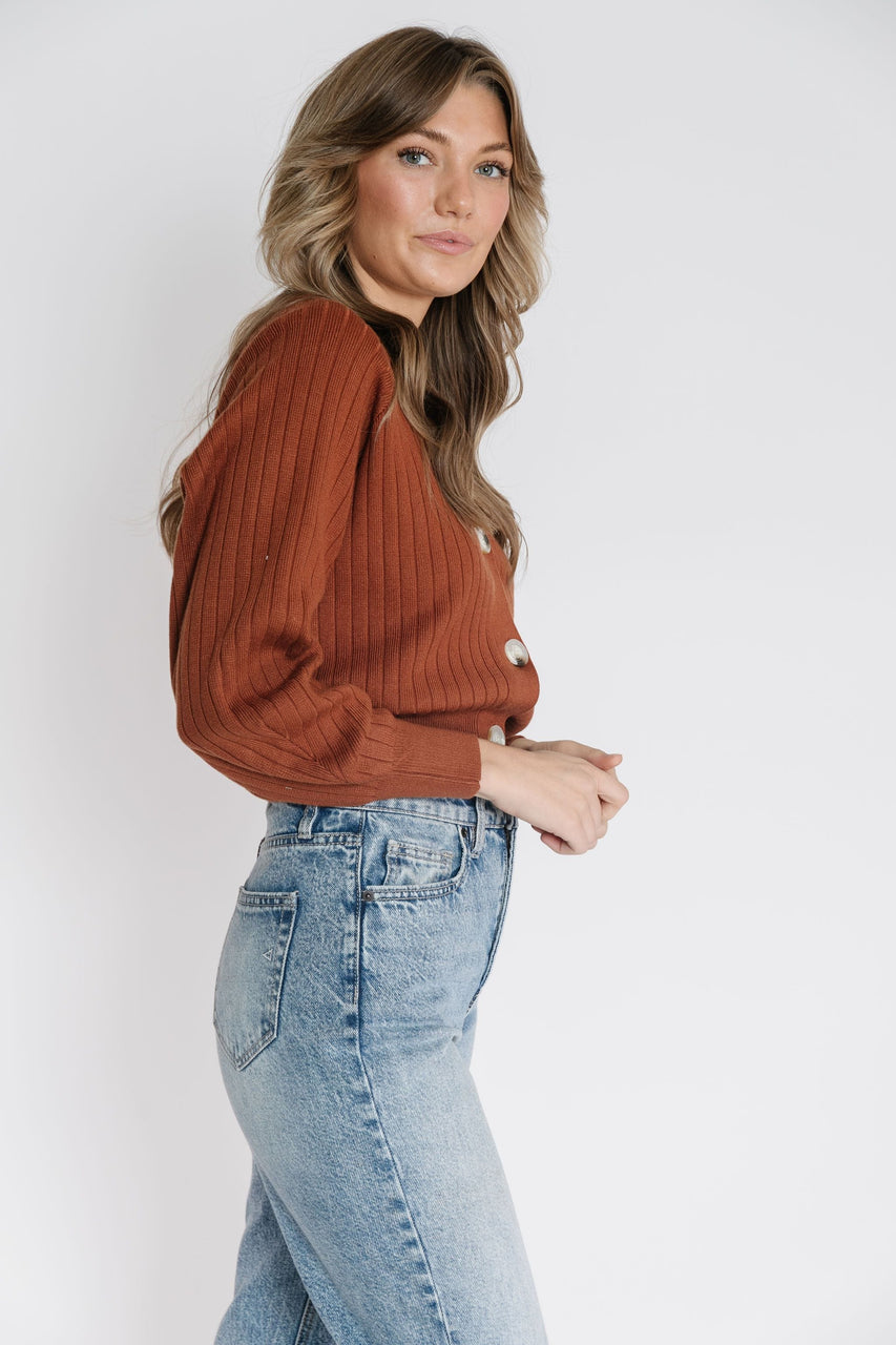 Megan Cardigan in Brick