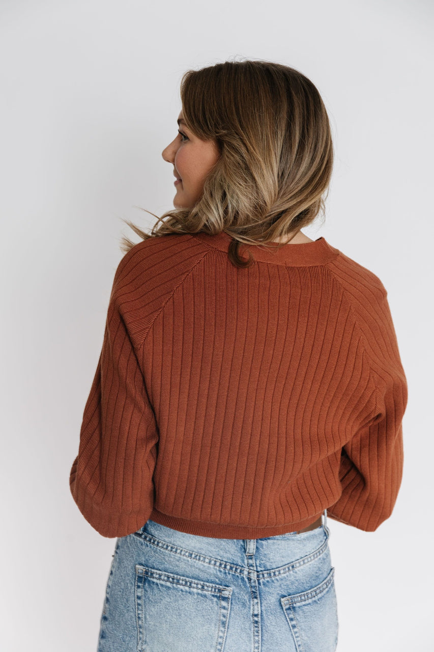 Megan Cardigan in Brick