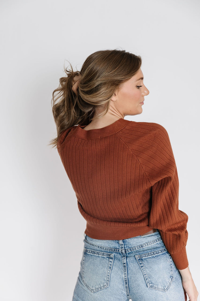 Megan Cardigan in Brick