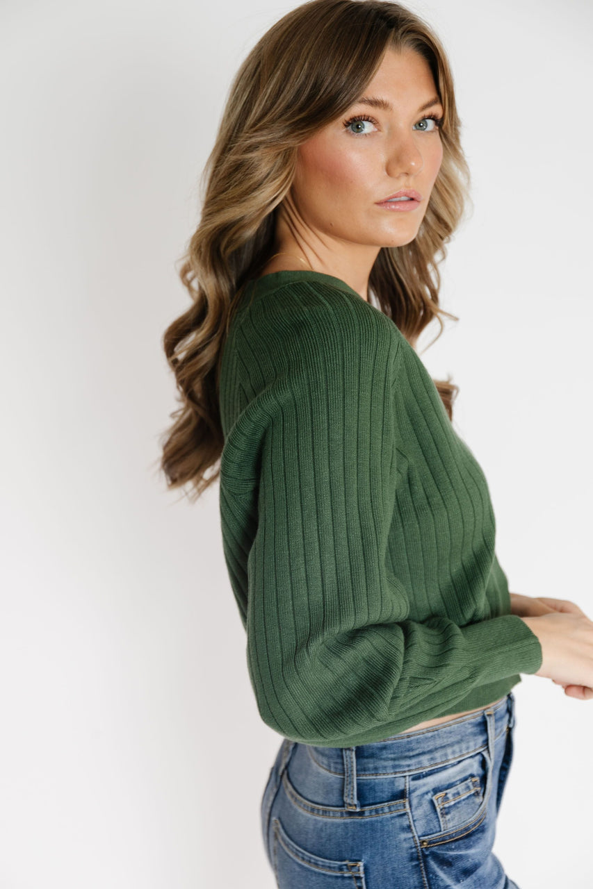 Megan Cardigan in Pine