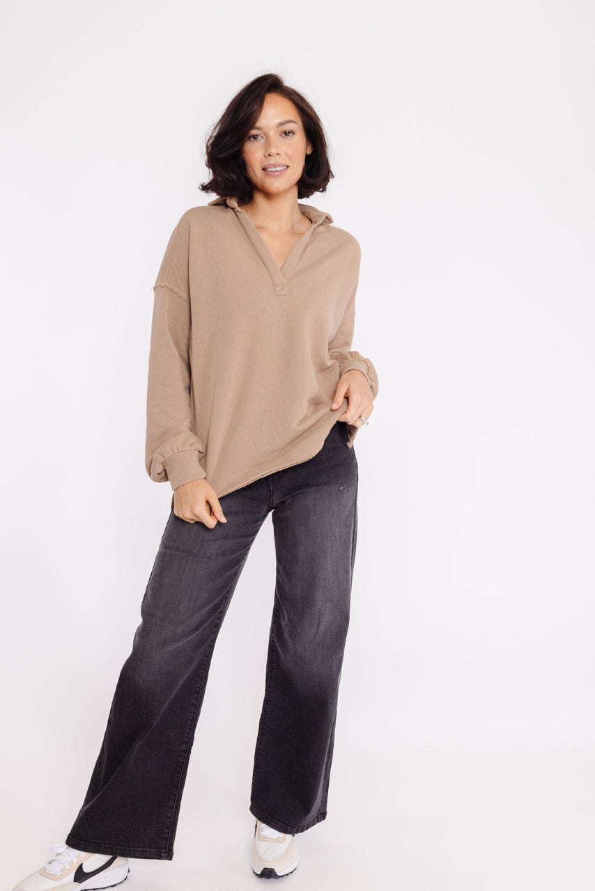 Misha Sweatshirt in Taupe