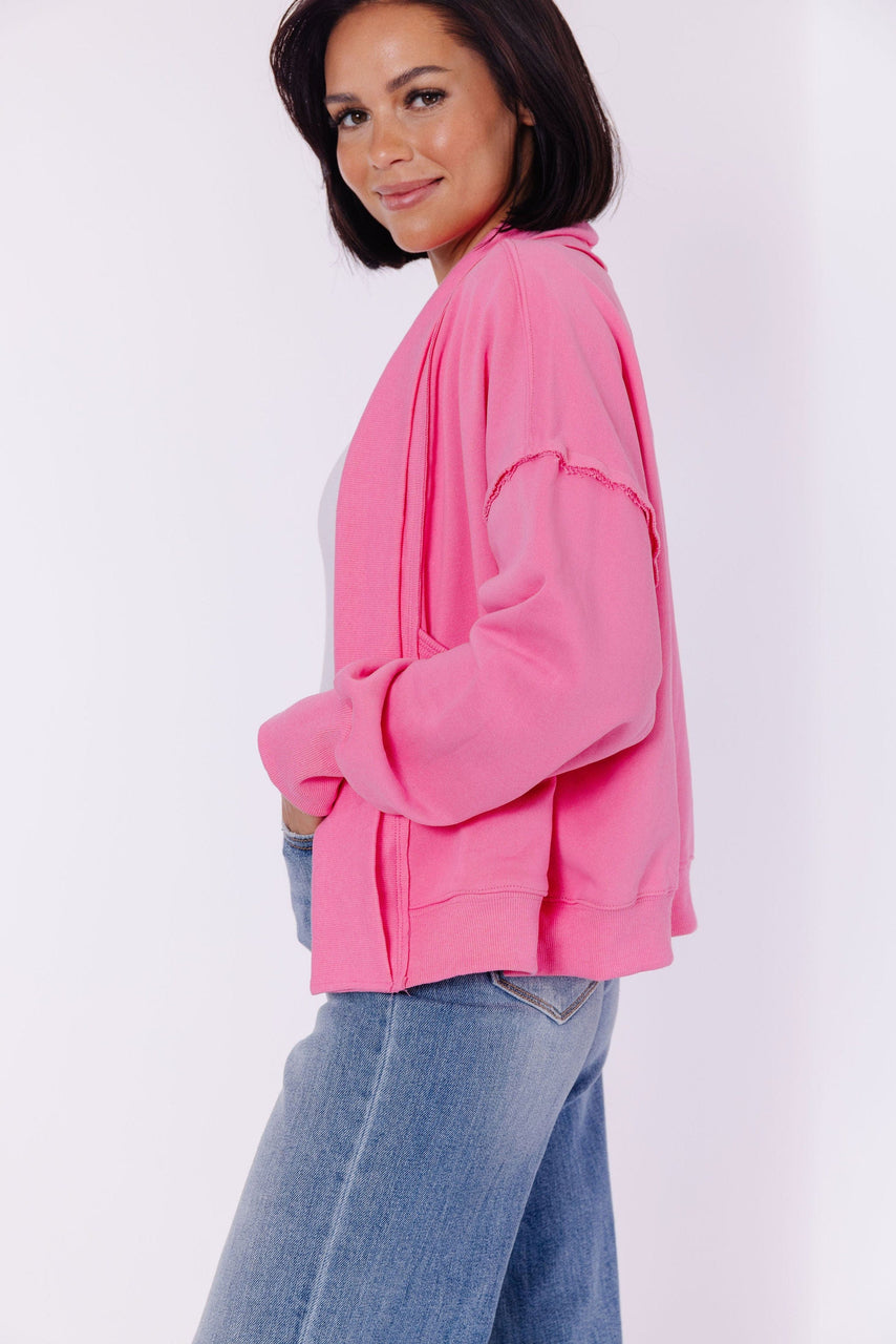 Jeffrey Shawl Jacket in Pink