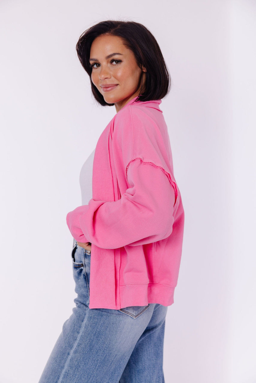 Jeffrey Shawl Jacket in Pink