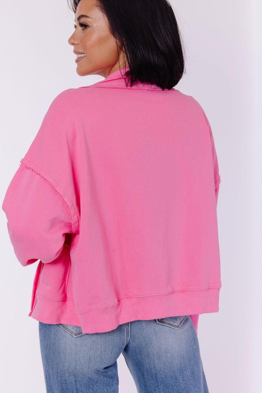 Jeffrey Shawl Jacket in Pink