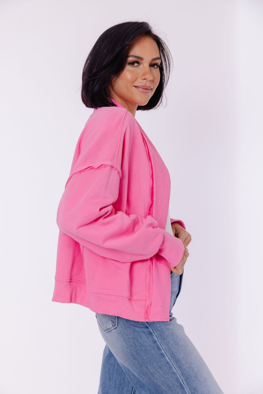 Jeffrey Shawl Jacket in Pink