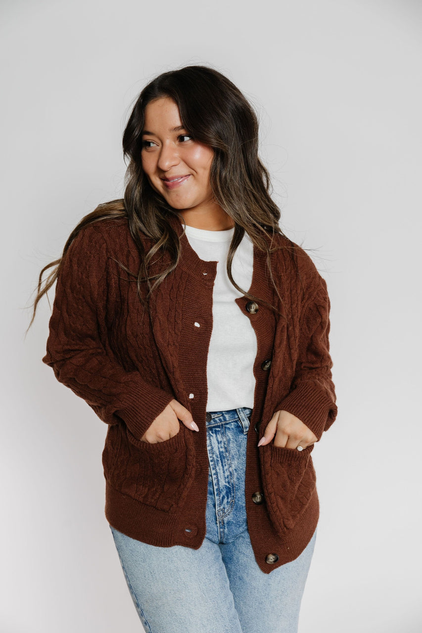 Nikolai Cardigan in Chocolate