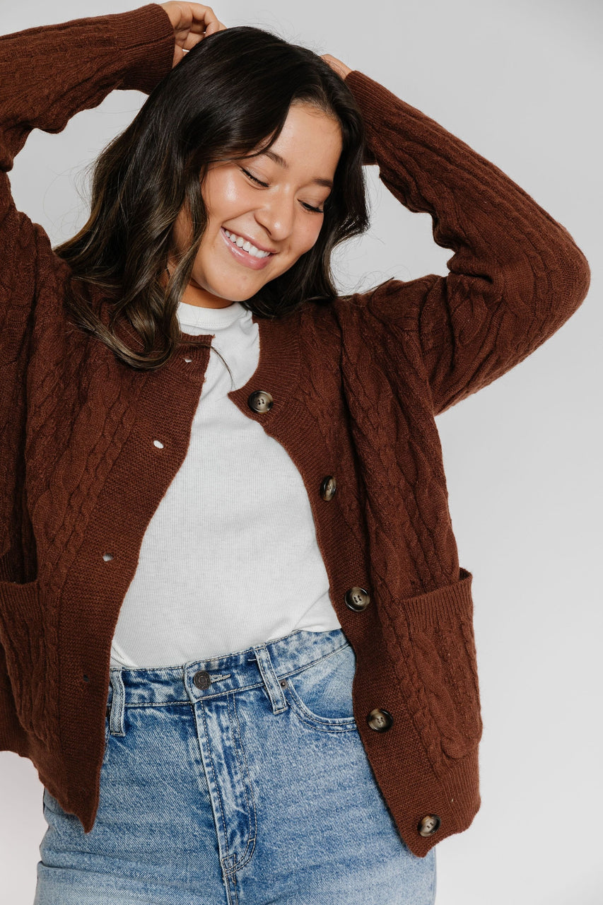 Nikolai Cardigan in Chocolate
