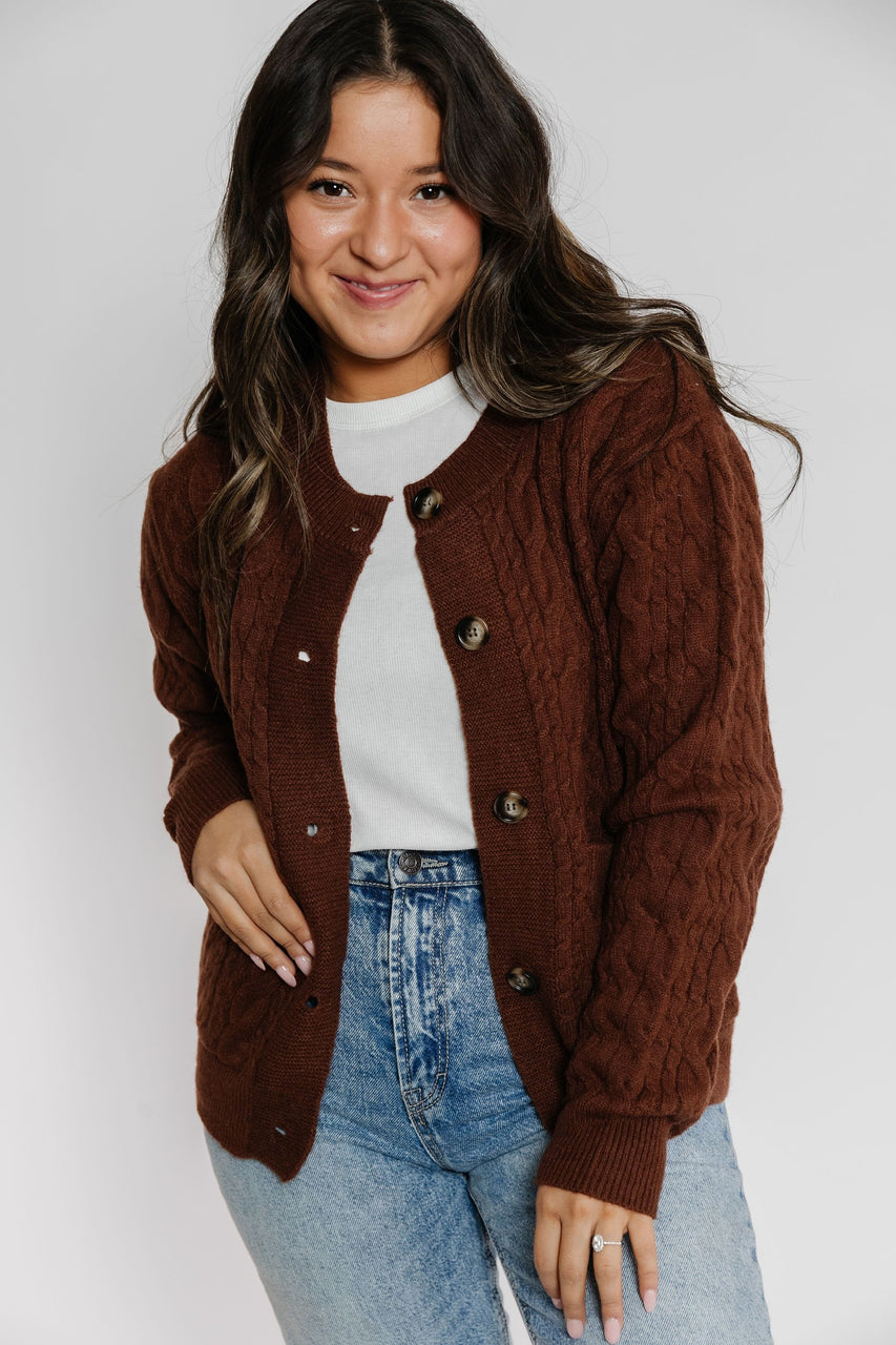 Nikolai Cardigan in Chocolate