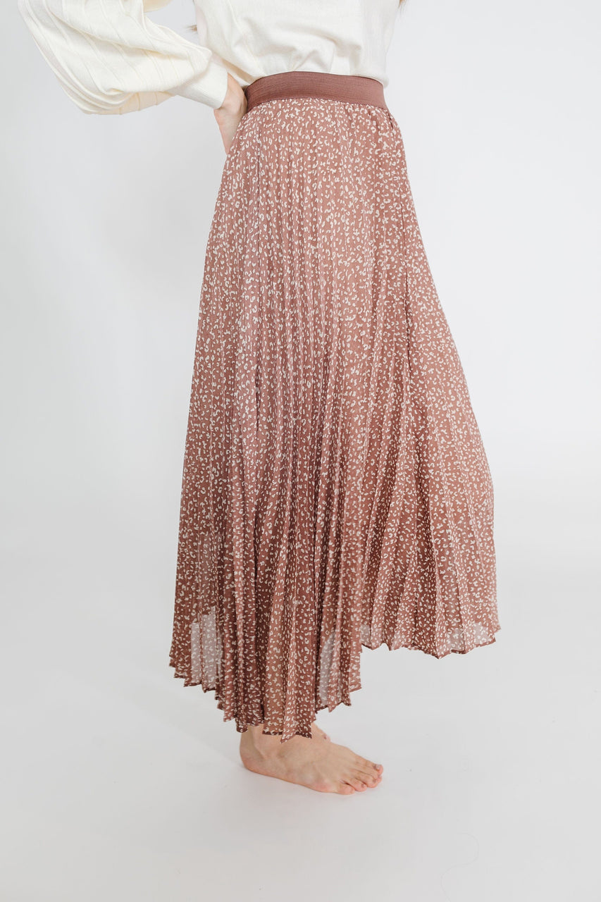 Nora Skirt in Mauve Leopard