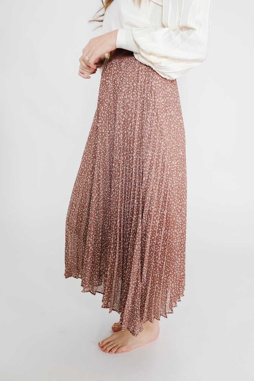 Nora Skirt in Mauve Leopard