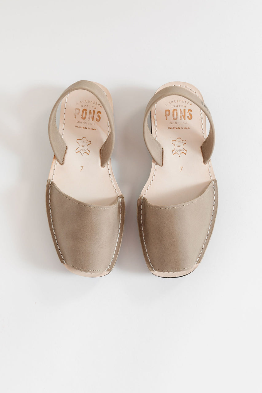 Pons Wedge Sandal in Taupe