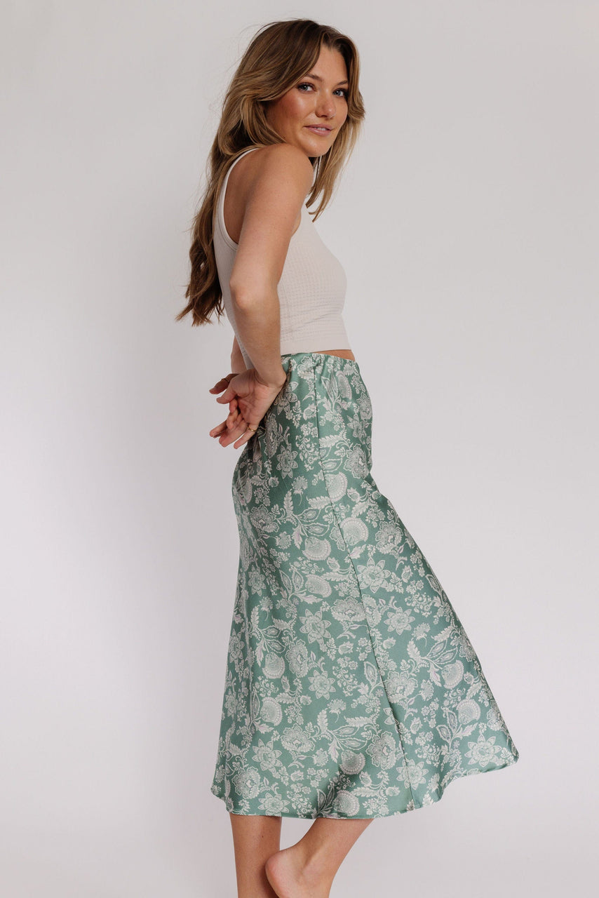 Prospect Skirt in Sage Floral