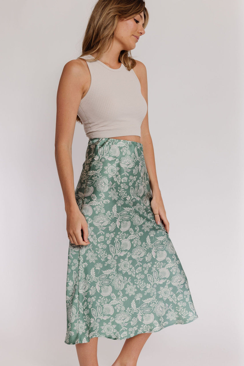 Prospect Skirt in Sage Floral