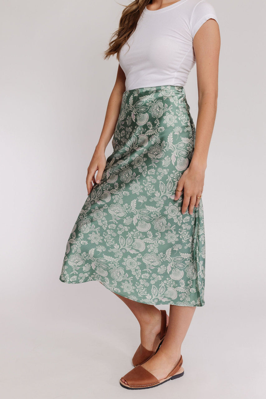 Prospect Skirt in Sage Floral