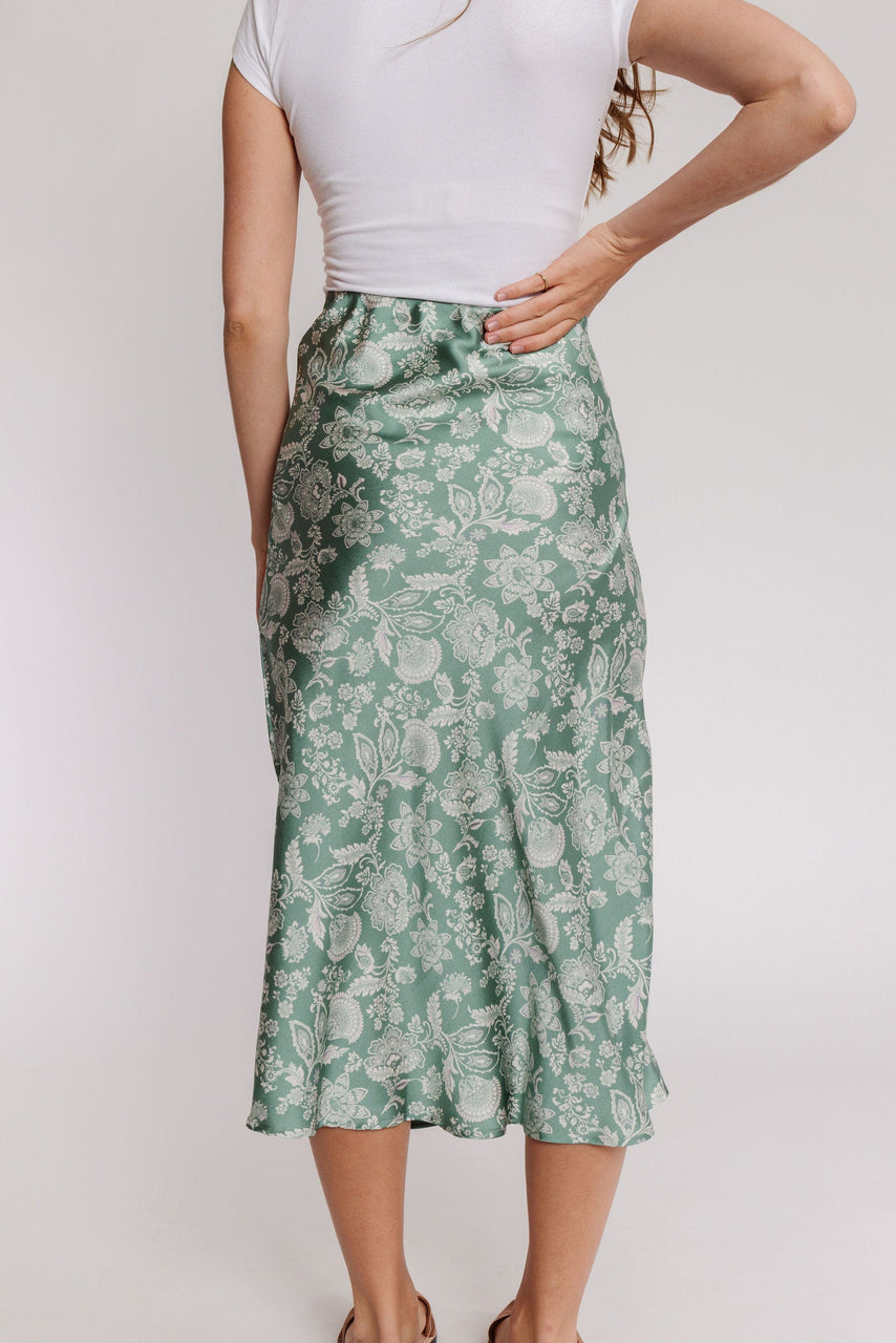 Prospect Skirt in Sage Floral
