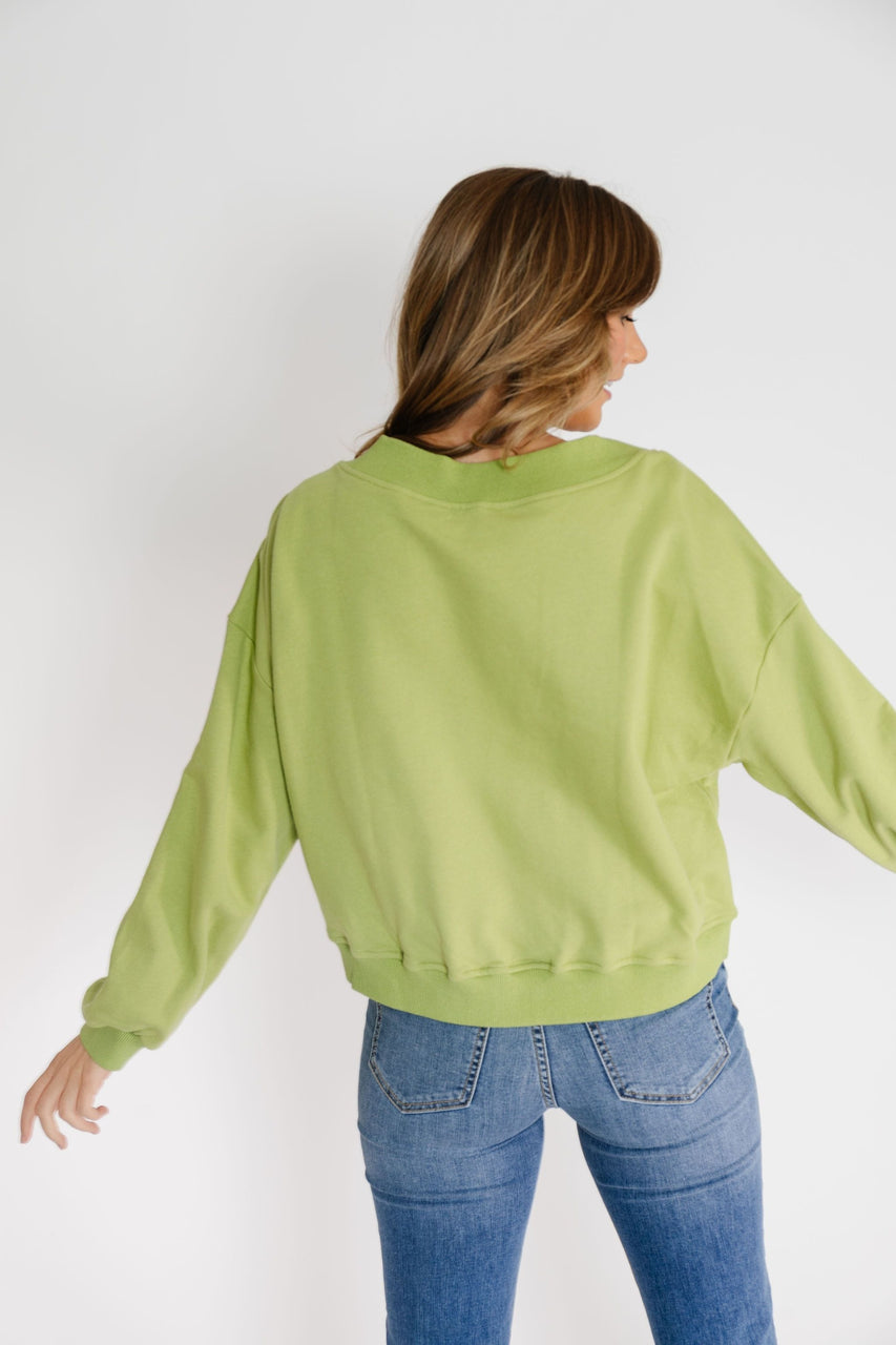 Prosper Sweatshirt in Light Green