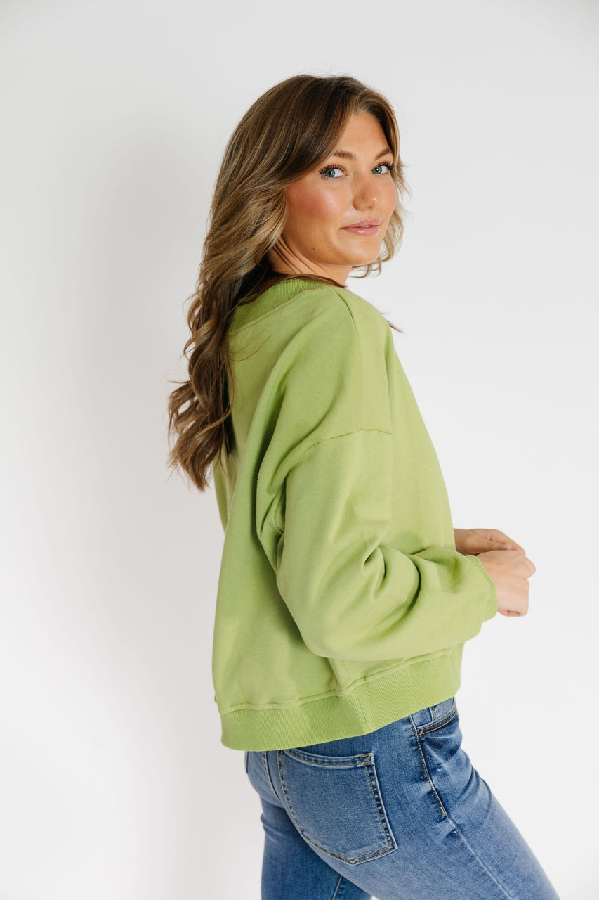 Prosper Sweatshirt in Light Green