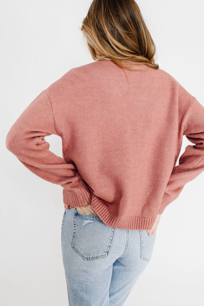 Prue Cardigan in Mauve