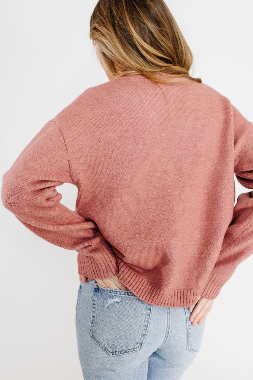 Prue Cardigan in Mauve