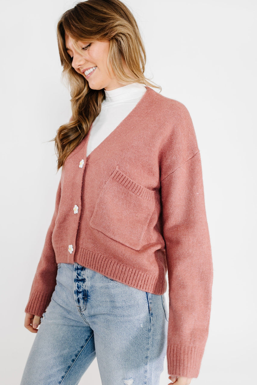 Prue Cardigan in Mauve