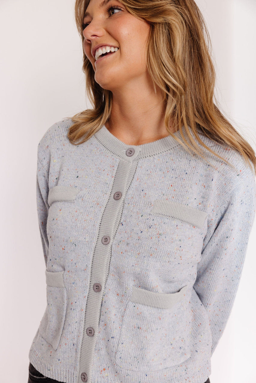 Randall Cardigan in Light Blue