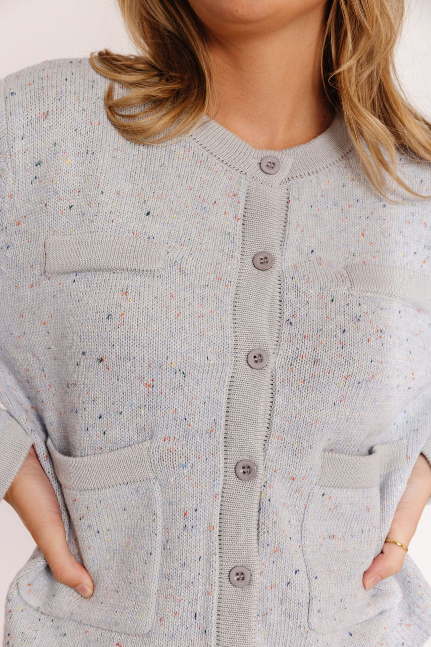 Randall Cardigan in Light Blue