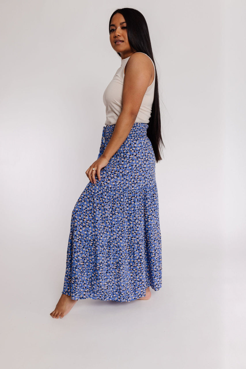 Reggie Skirt in Blue Floral