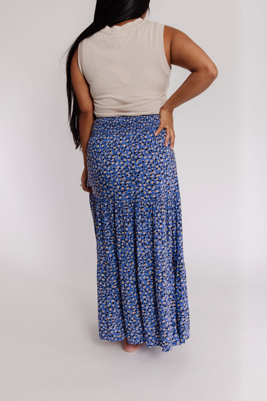 Reggie Skirt in Blue Floral