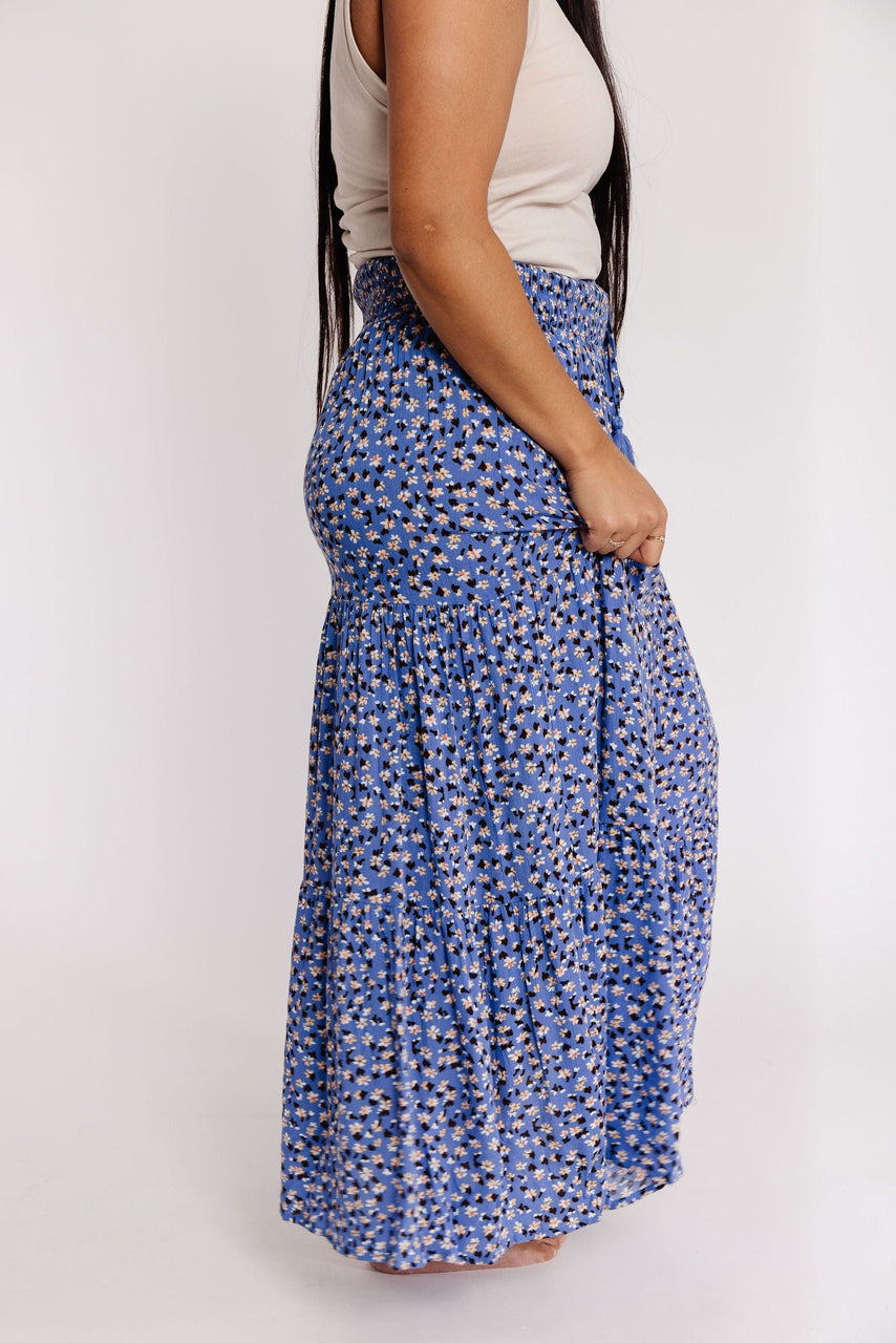 Reggie Skirt in Blue Floral