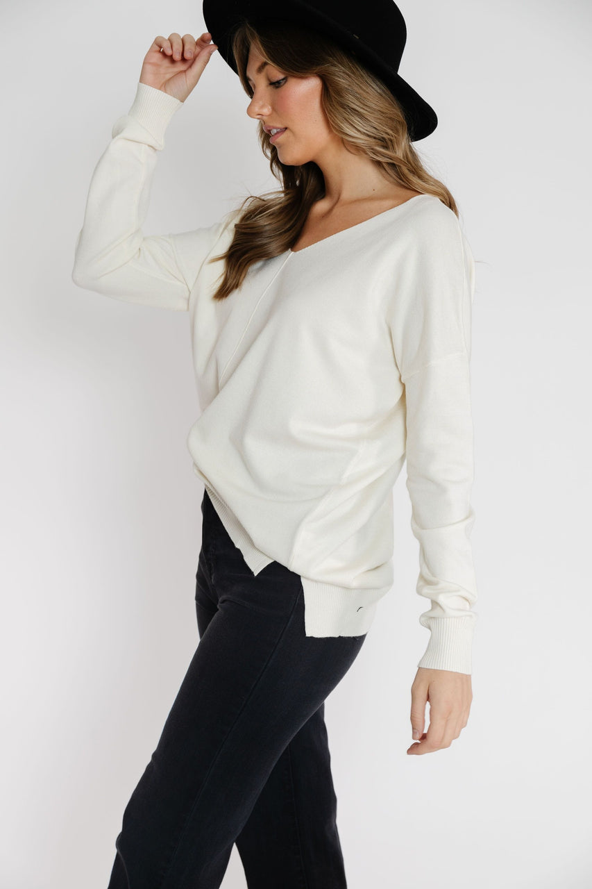 Reid Sweater in Ivory