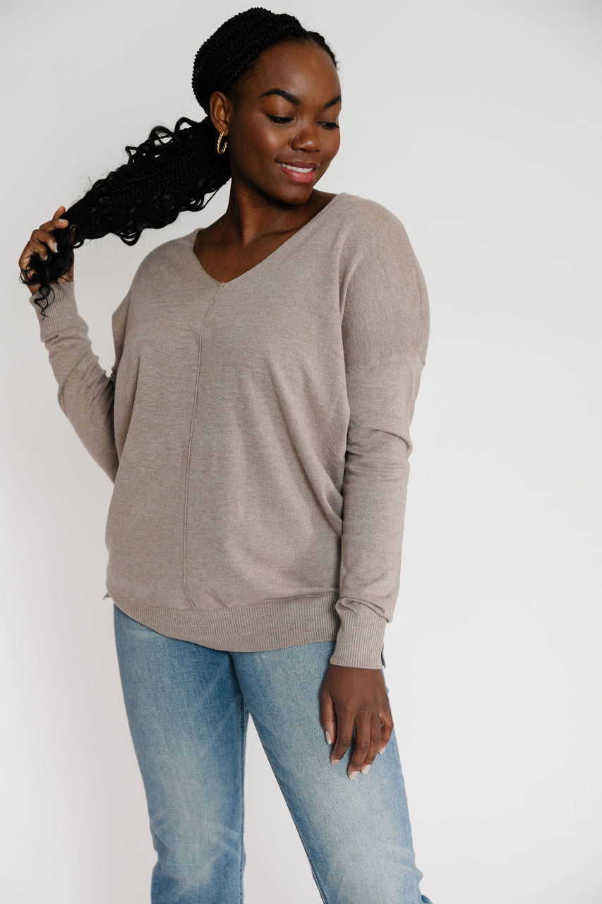 Reid Sweater in Taupe