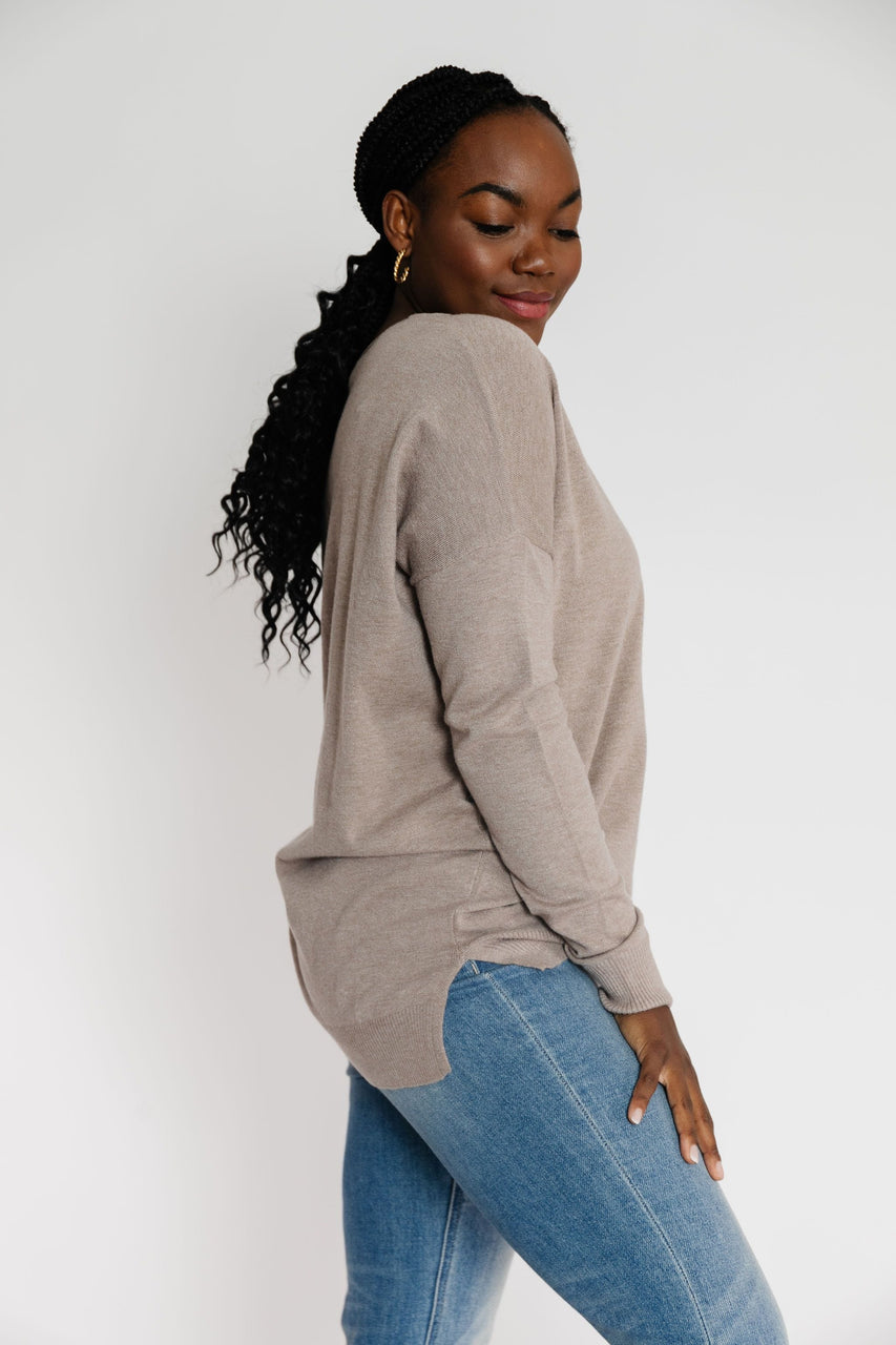Reid Sweater in Taupe