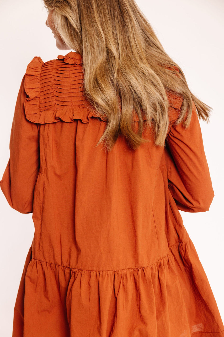 Shawna Dress in Burnt Brick