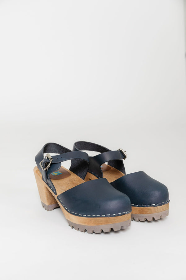 Mia Abba Clog in Navy