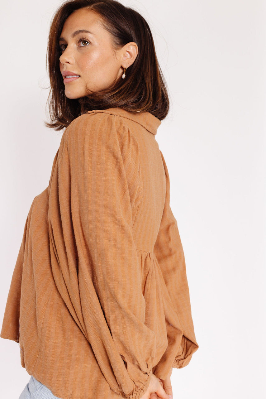 Sonni Blouse in Camel