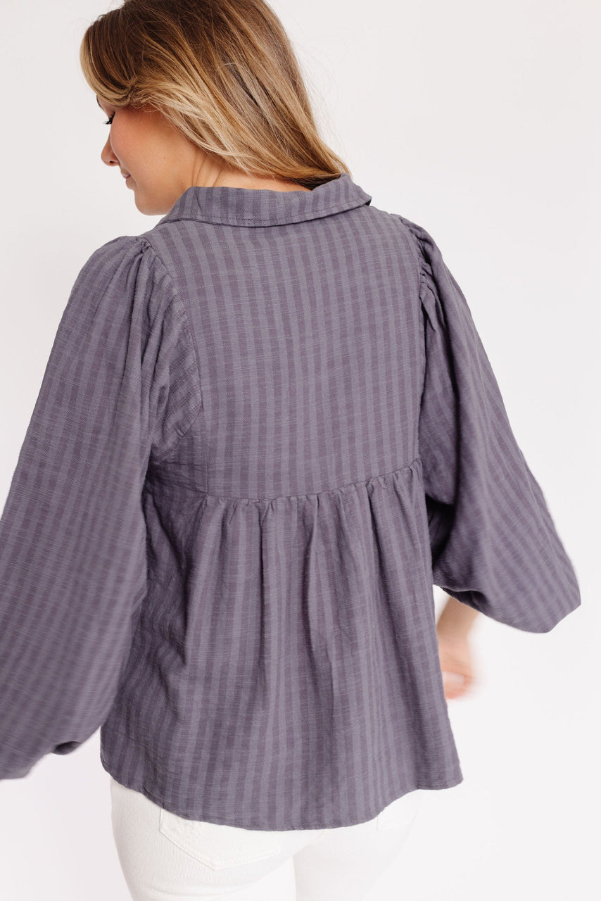 Sonni Blouse in Gunmetal