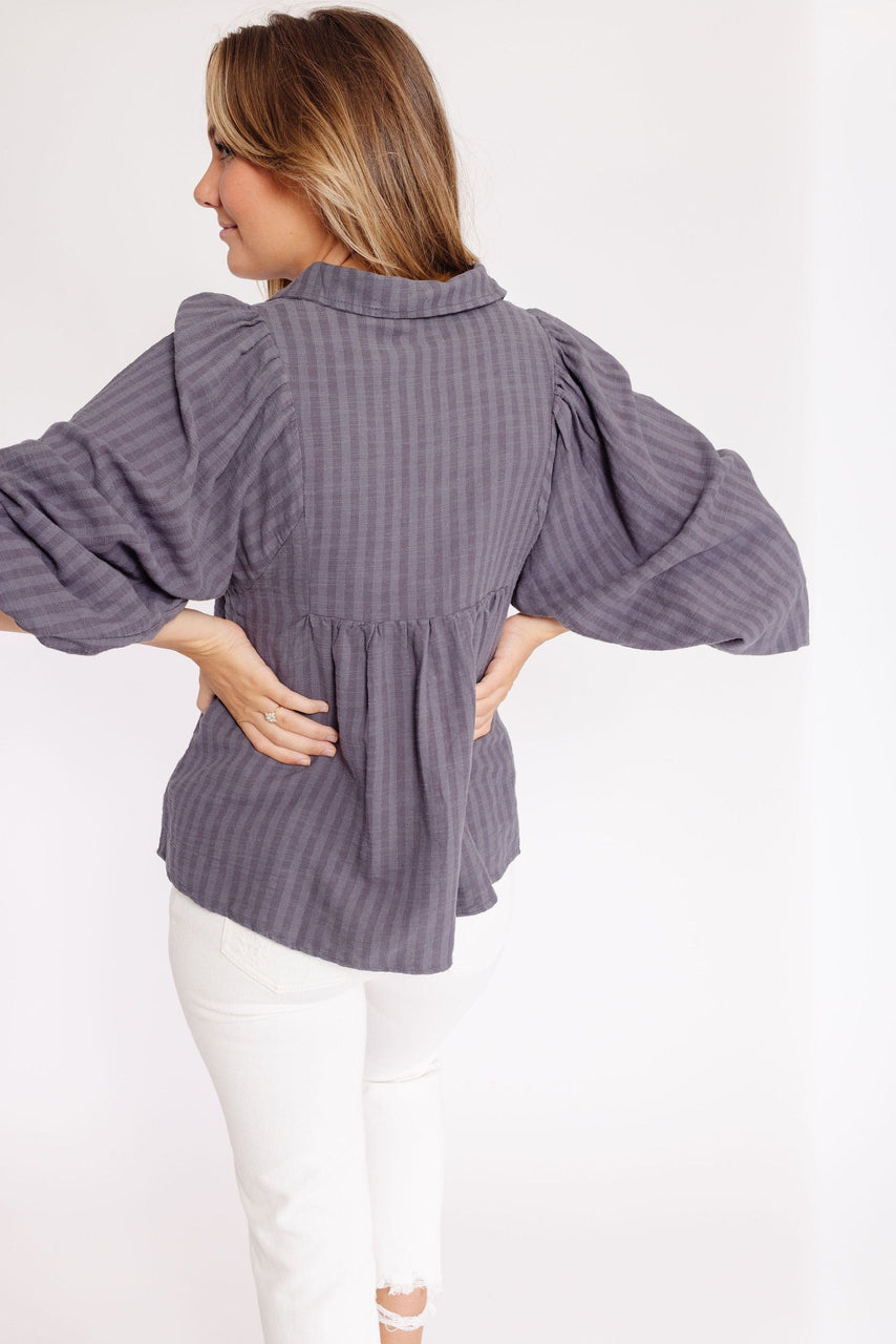 Sonni Blouse in Gunmetal