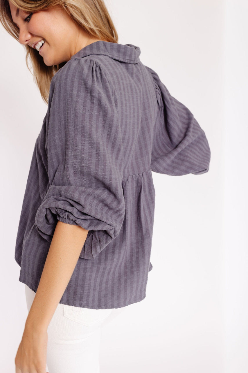 Sonni Blouse in Gunmetal