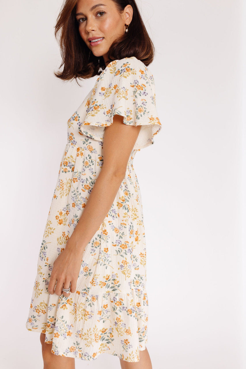 Starley Dress in Créme Floral