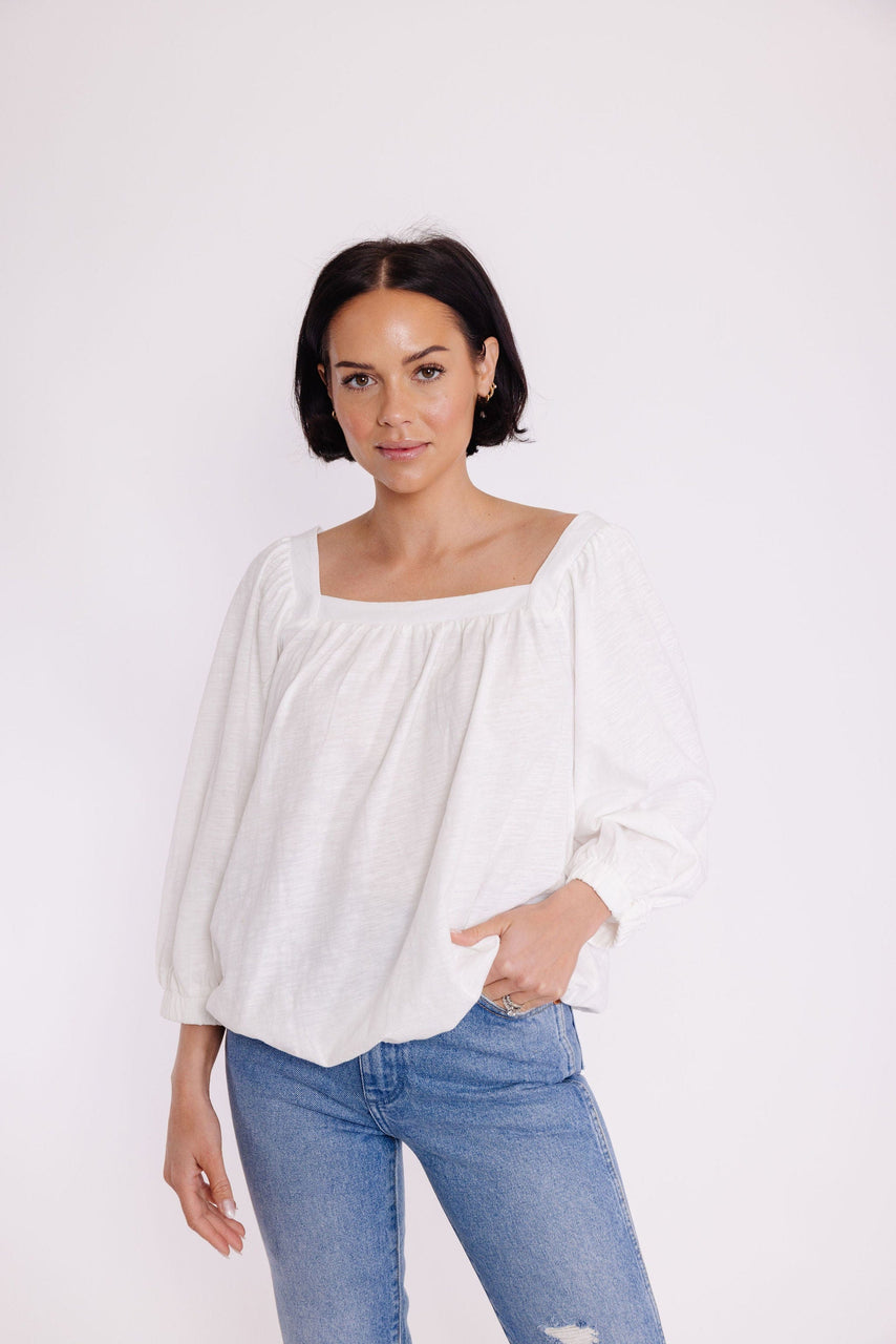 Sugar Knit Tee in Ivory