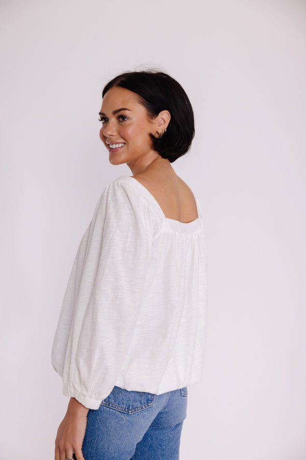 Sugar Knit Tee in Ivory